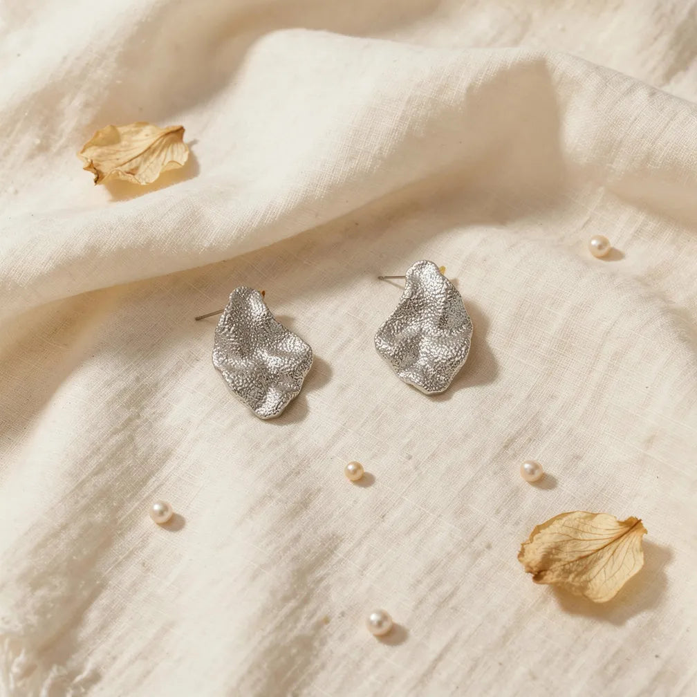 Textured Pebble Studs