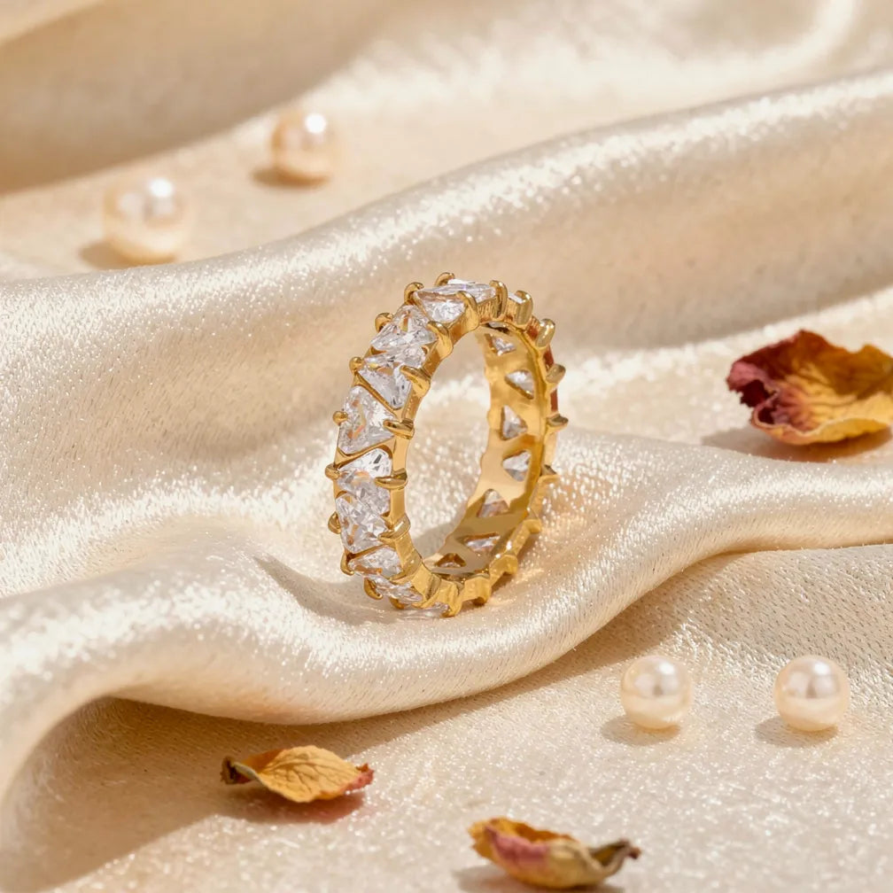 Radiant Gold Eternity Band