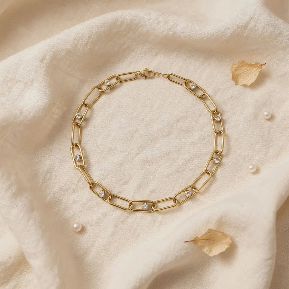 Gold Link Chain Bracelet