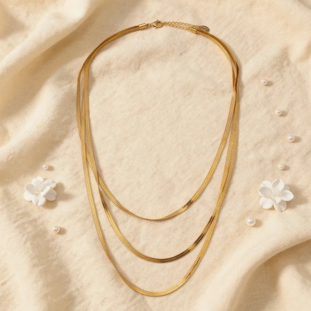 Layered Gold Chain Necklace