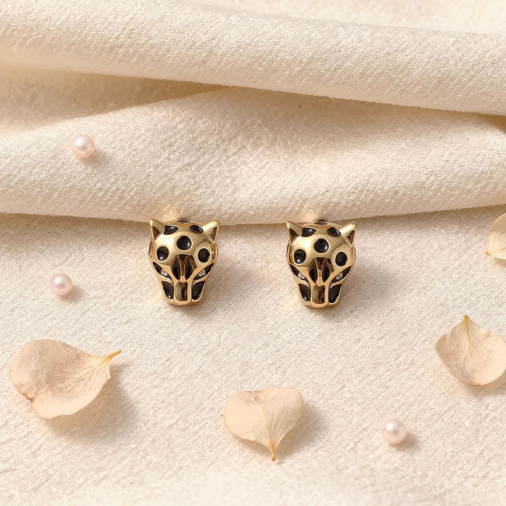 Cheetah Motif Studs