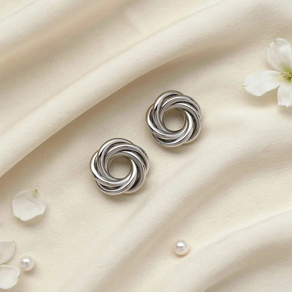 Twisted Silver Studs