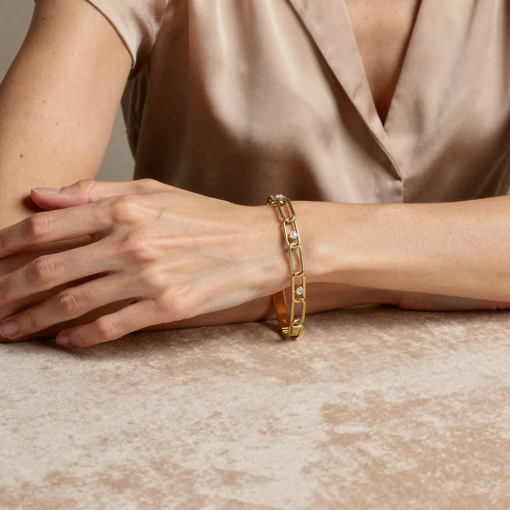 Gold Link Chain Bracelet
