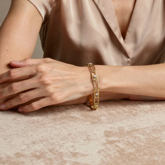 Gold Link Chain Bracelet
