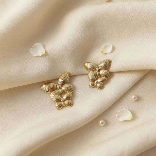 Butterfly Trio Studs