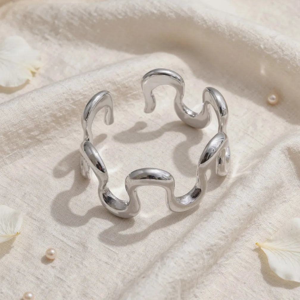 Wave Formed Ring