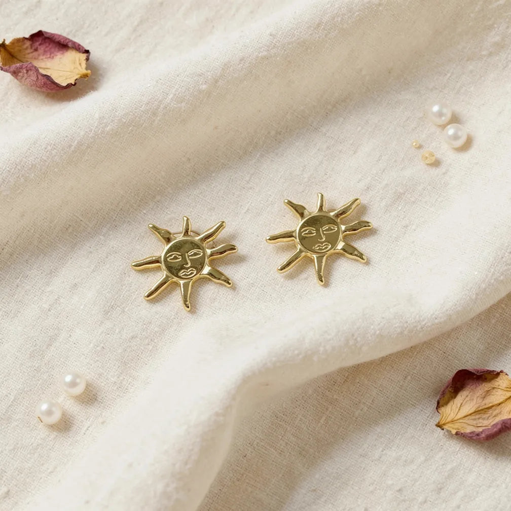 Solar Radiance Gold Studs
