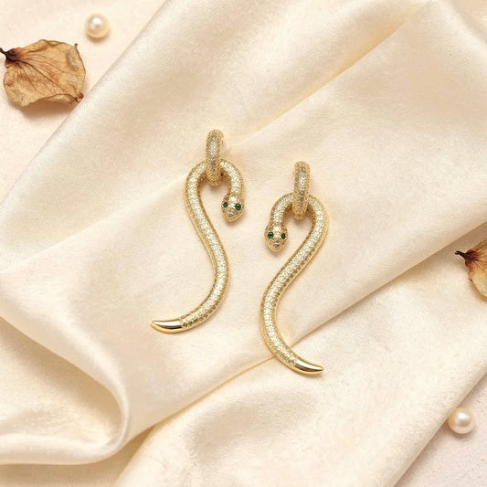 Textured Serpent Studs