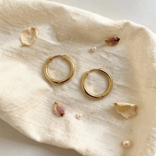 Petite Gold Hoop Earrings