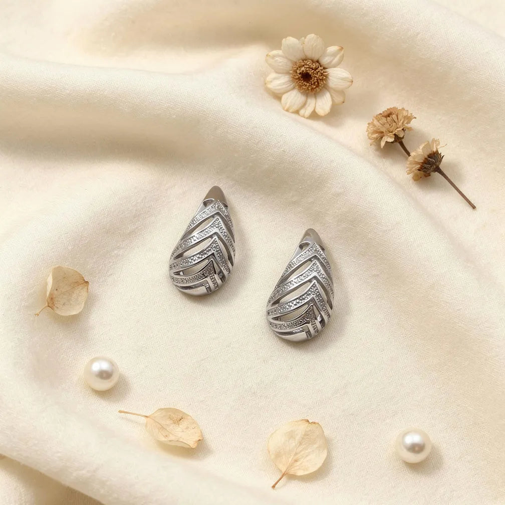Intricate Silver Drops