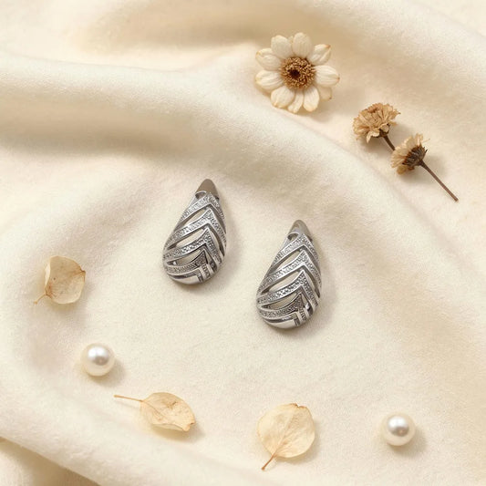 Intricate Silver Drops