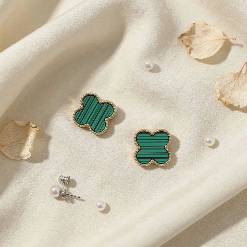 Green Clover Studs