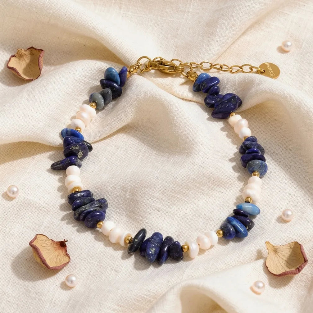 Lapis Lazuli Beaded Bracelet