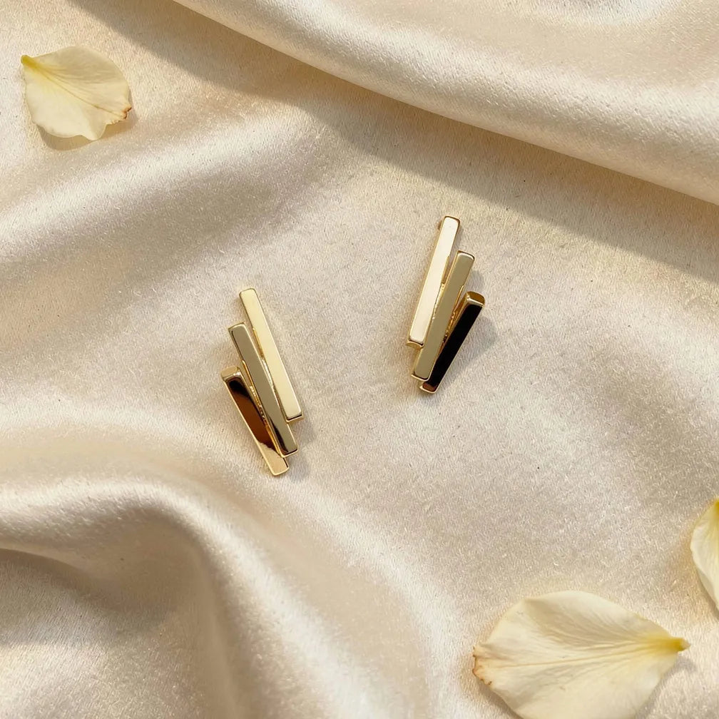 Sleek Gold Half Hoops