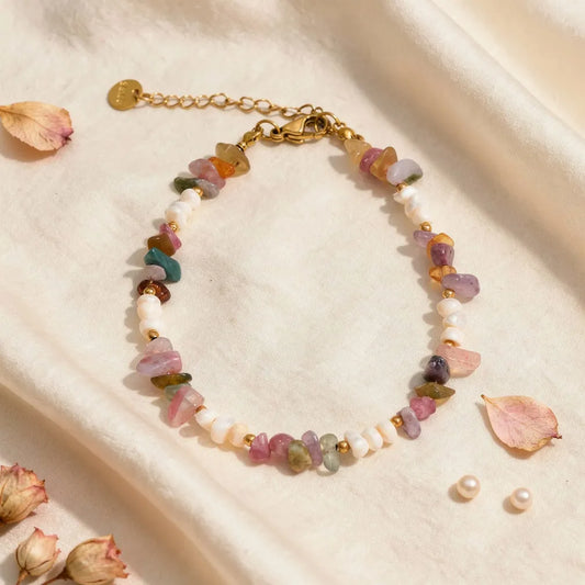 Gemstone Cluster Bracelet