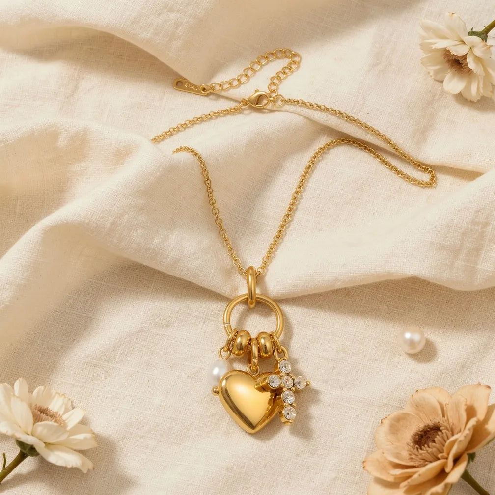 Charm Heart Pendant Necklace