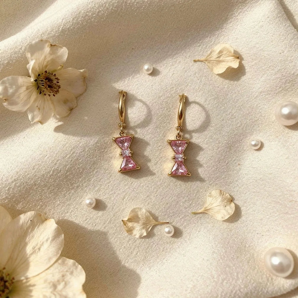 Pink Crystal Hook Drops