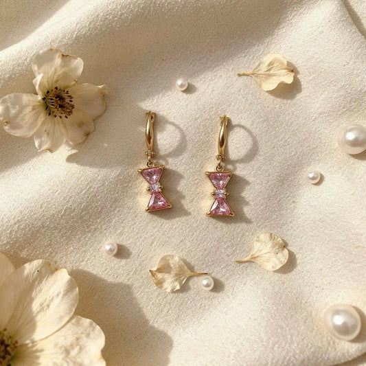 Pink Crystal Hook Drops
