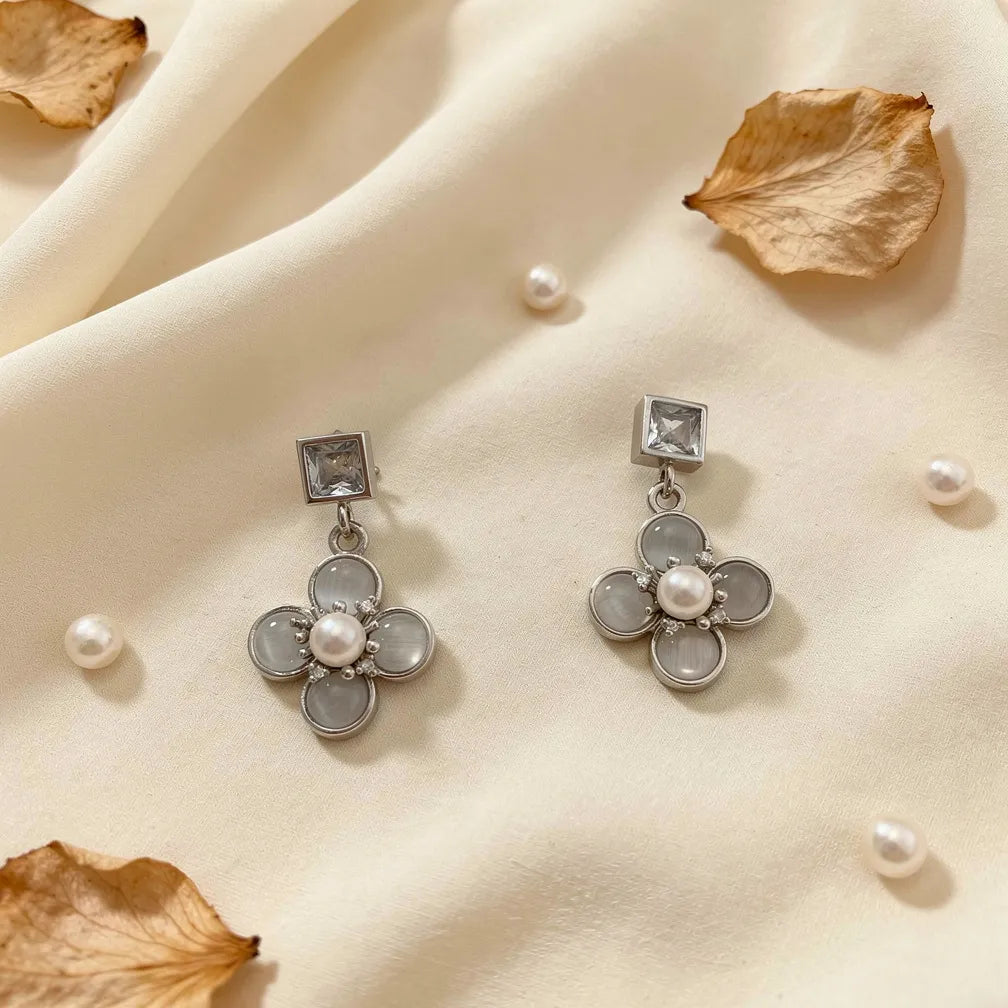 Floral Mother of Pearl Studs