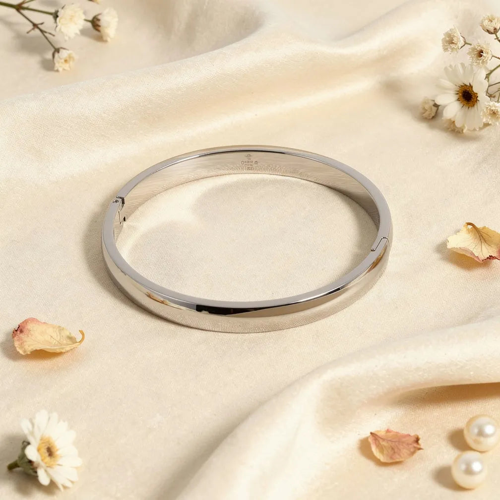 Sleek Silver Bangle