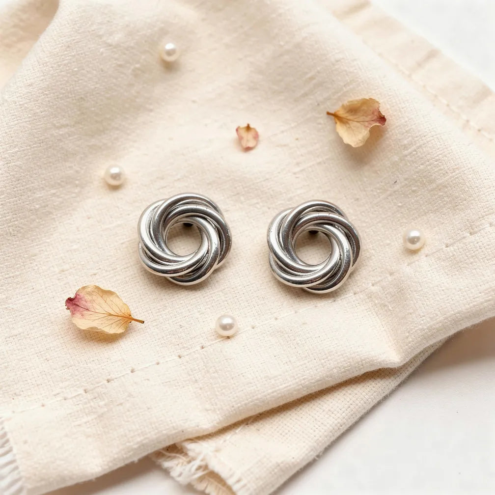 Twisted Silver Studs