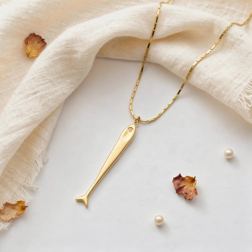 Sleek Fish Pendant Necklace