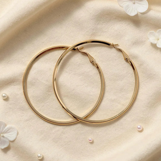 Polished Grande Hoops